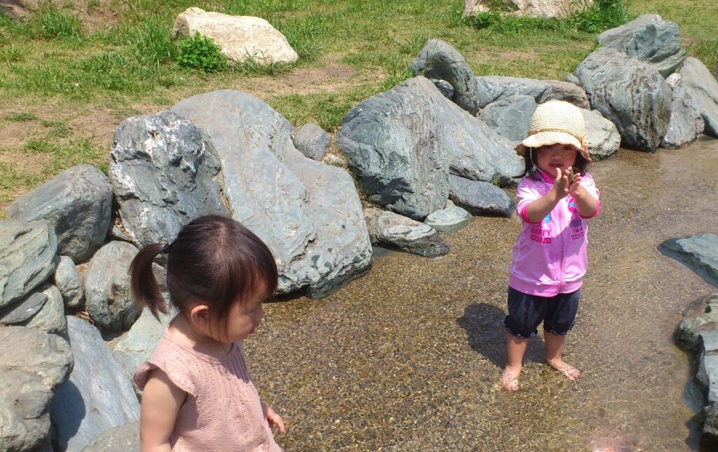 花園中央公園 水遊び