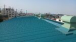 大阪府八尾市弓削町南のK様倉庫塗装－ハゼ式折板屋根塗装
