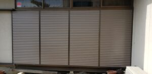 ウレタン雨戸塗装２回目/大阪府八尾市の宮川塗装