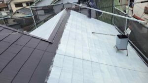 八尾市山城町　中塗り